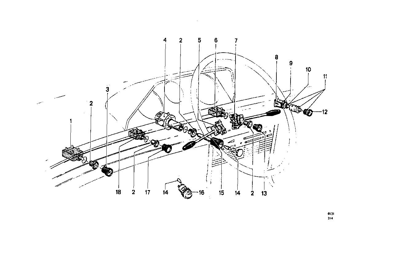 Genuine BMW 61341351049 Button ZIGARETTE (Inc. 3.0CS, 1800 & 3.0CSL) | ML Performance EU EU Car Parts