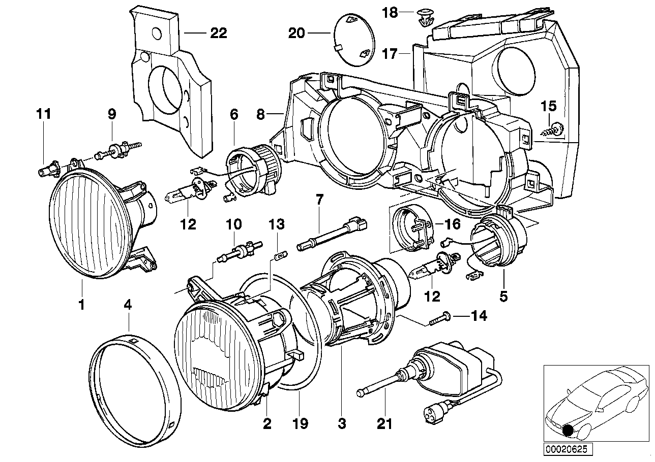 Genuine BMW 51711946438 E34 Covering Right (Inc. 525ix, 525tds & 525i) | ML Performance EU Car Parts
