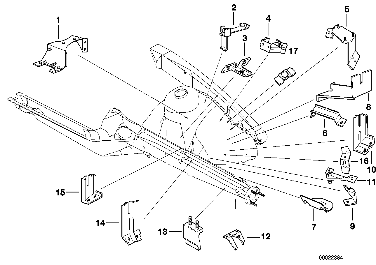 Genuine BMW 41148122555 E36 E36 Bracket, Oil Carrier (Inc. 316i, Z3 1.9 & 318is) | ML Performance EU Car Parts