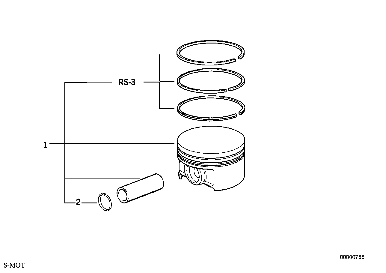 Genuine BMW 11257749818 Piston 86,91mm O. RING (Inc. E36 M3) | ML Performance EU EU Car Parts