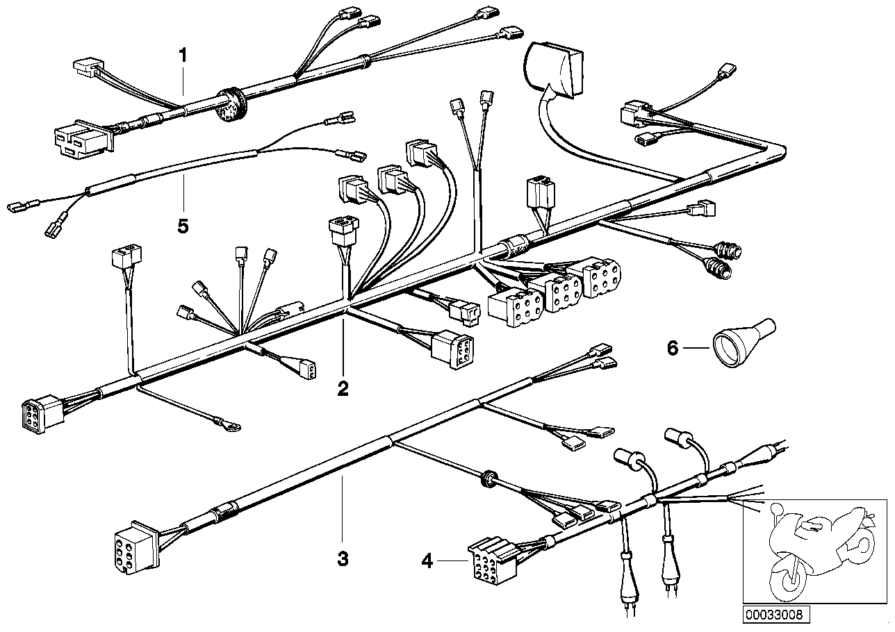 Genuine BMW 61121244414 Wiring Harness Trim (Inc. R 65 RT) | ML Performance EU EU Car Parts