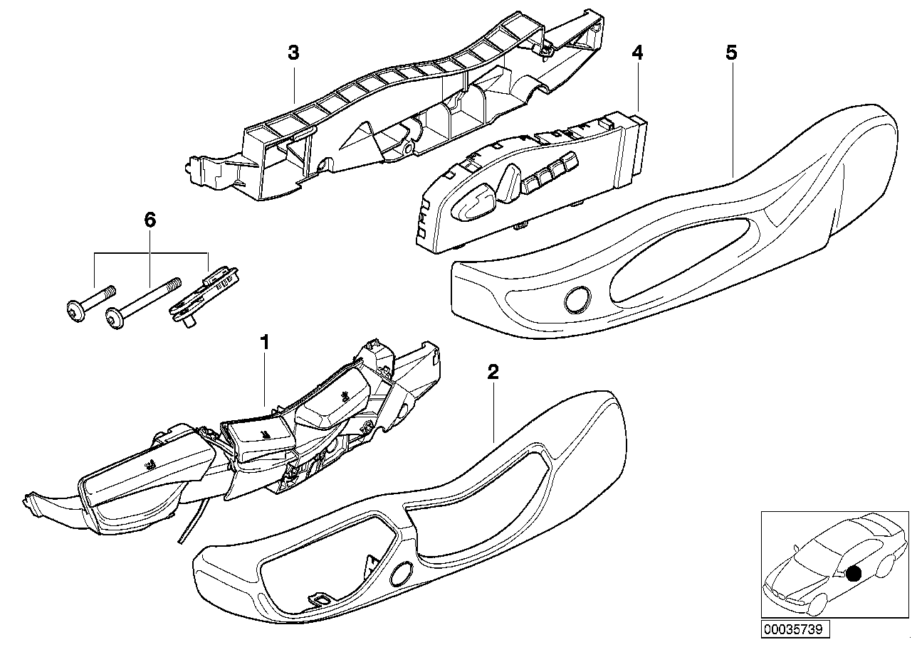 Genuine BMW 52108261345 E53 Trim, Seat Outer Left PASTELLGRUEN (Inc. X5) | ML Performance EU EU Car Parts
