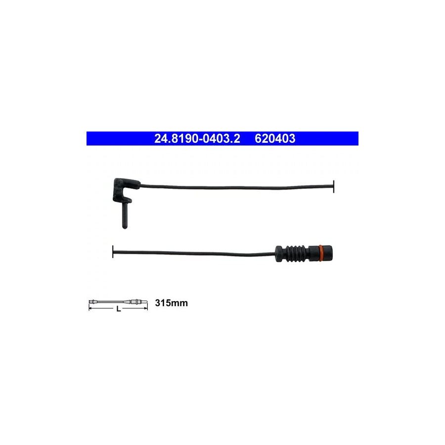 ATE 24.8190-0403.2 Brake Pad Wear Sensor